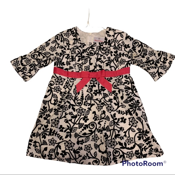 Hanna Anderson- Girls Dress- Black Floral Sz 80/2T - Picture 1 of 4